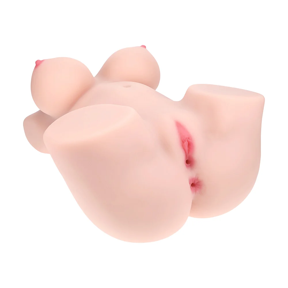 Xkin Bodyforms Aveline Luxe Dual Entry Vibrating Masturbator Beige - Image 12