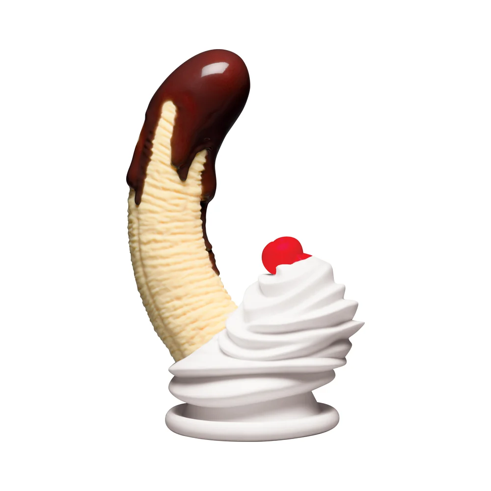 Simply Sweet Chocolate Dipped Banana Split Premium Silicone Dildo - Image 11