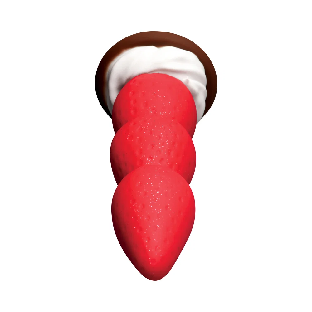 Simply Sweet Strawberry Sweet Cream Premium Silicone Dildo - Image 12