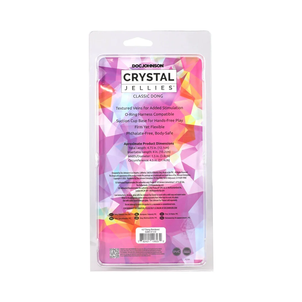 Crystal Jellies 4.5 in. Dong Rainbow - Image 11