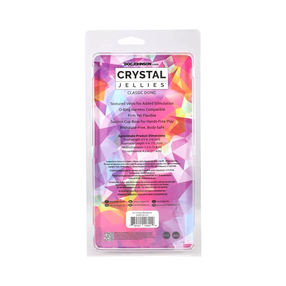Crystal Jellies 6.5 in. Dong Rainbow - Image 11
