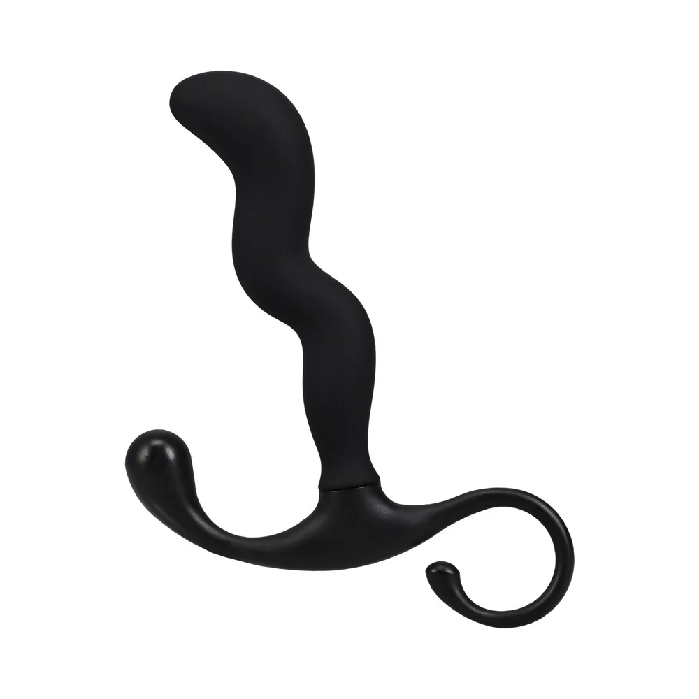 OptiMALE Zig Zag Silicone P-Massager Black - Image 7