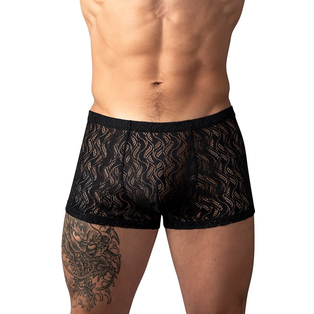 Male Power Ripple Pouch Short Black S - Image 2