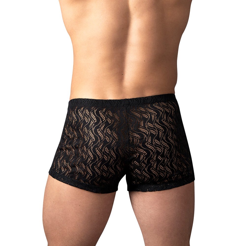 Male Power Ripple Pouch Short Black S - Image 4