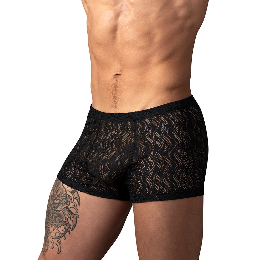 Male Power Ripple Pouch Short Black M - Image 3