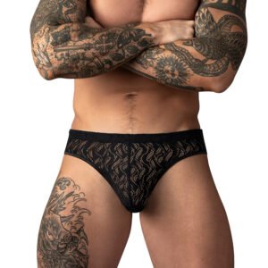Alternative view of Male Power Ripple Moon Jock Black L/XL
