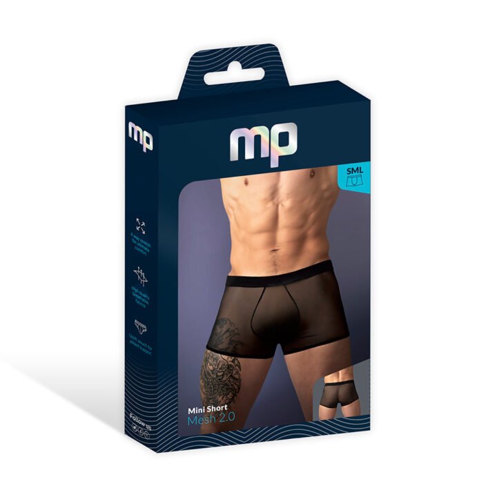 Male Power Mesh 2.0 Mini Short Black S