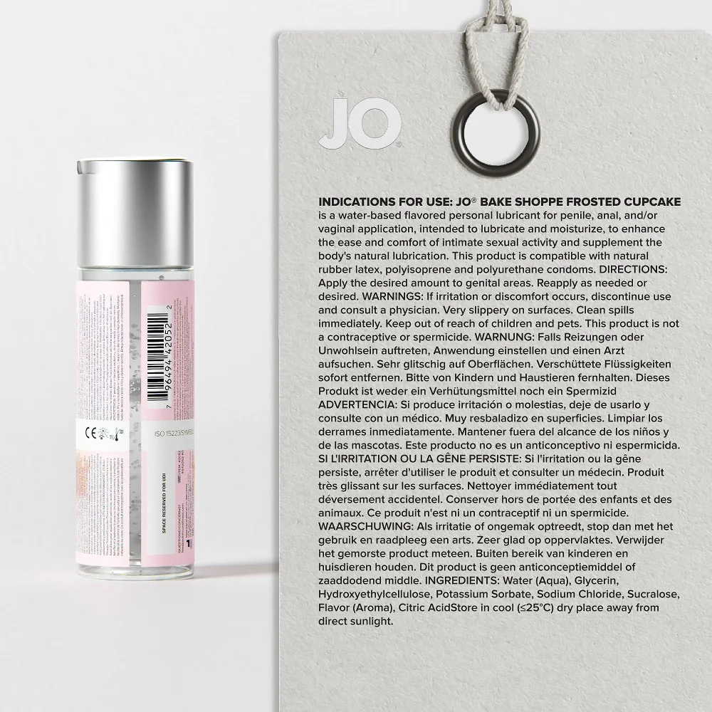 JO Bake Shoppe Frosted Cupcake Flavored Water-Based Lubricant 2 oz. - Image 11