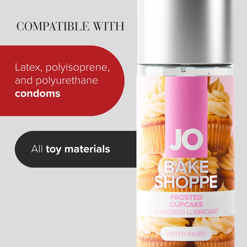 JO Bake Shoppe Frosted Cupcake Flavored Water-Based Lubricant 2 oz. - Image 13