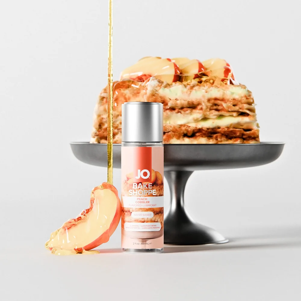 JO Bake Shoppe Peach Cobbler Flavored Water-Based Lubricant 2 oz. - Image 10