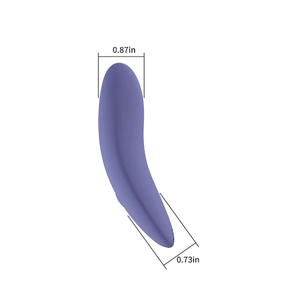 Spectrum Essentials Rechargeable Silicone Compact External Vibrator Purple - Image 6