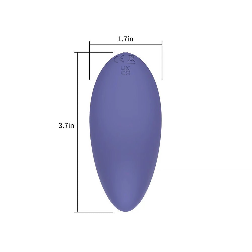 Spectrum Essentials Rechargeable Silicone Compact External Vibrator Purple - Image 7