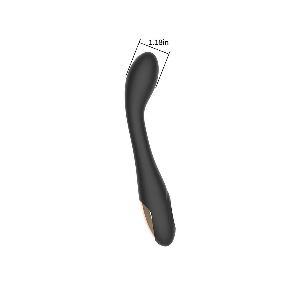 Spectrum Essentials Rechargeable Silicone G-Spot Vibrator Black - Image 6