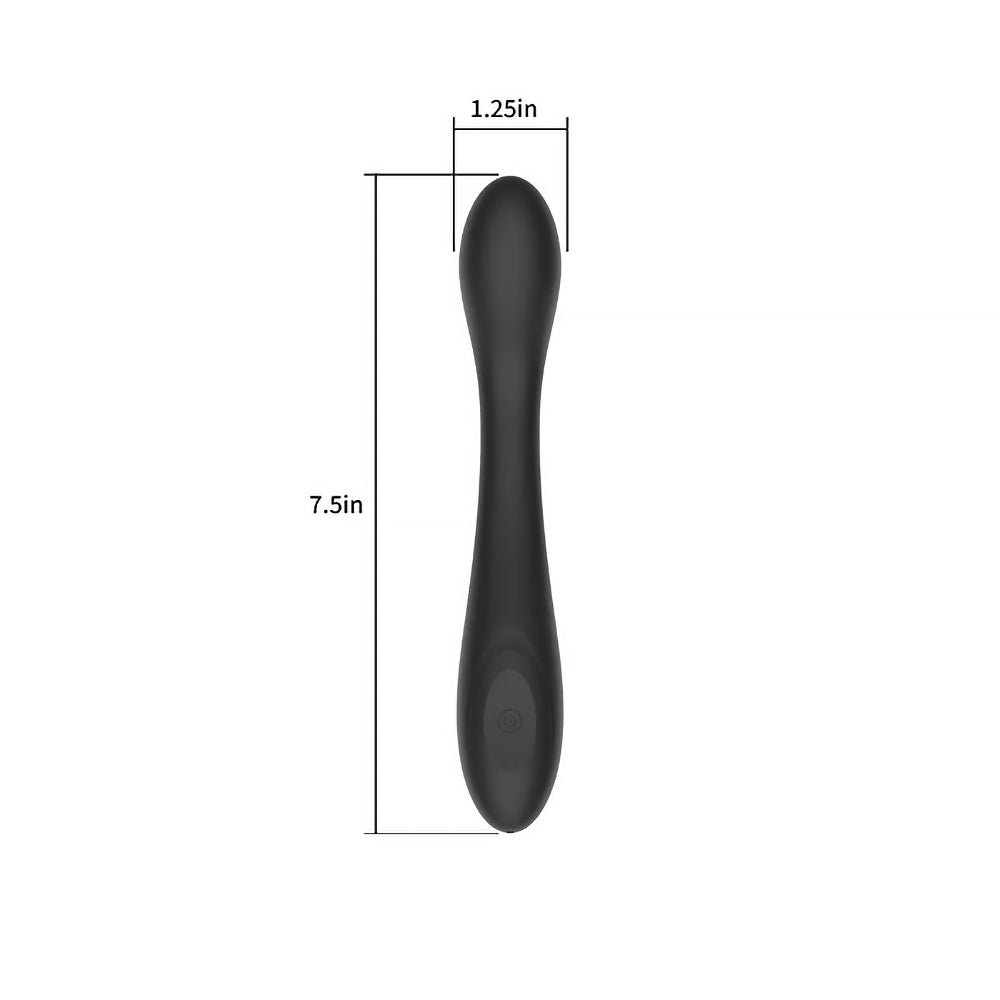 Spectrum Essentials Rechargeable Silicone G-Spot Vibrator Black - Image 7