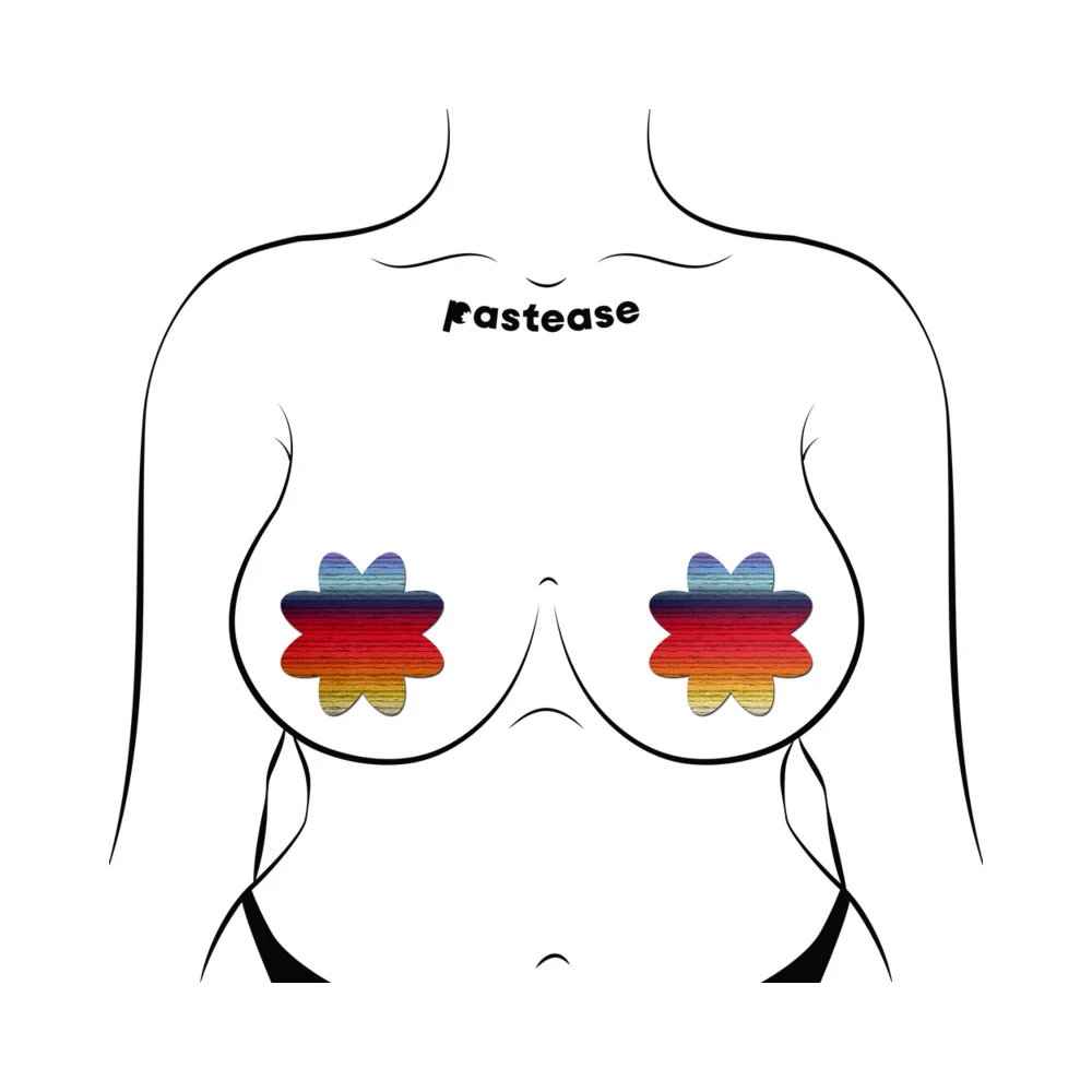 Pastease Retro Horizon Color Petal Breast Pasties - Image 6