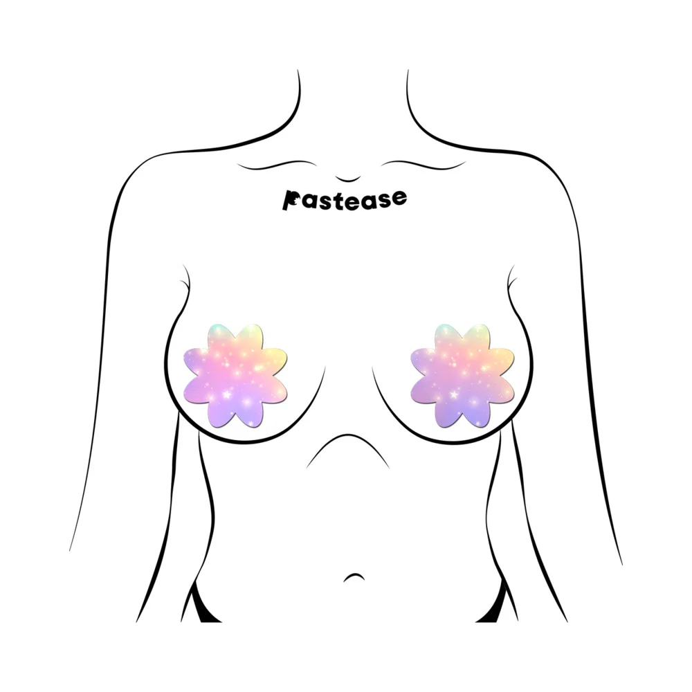 Pastease Dreamy Pastel Celestial Stars Petal Breast Pasties - Image 5