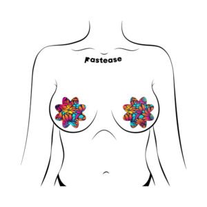 Alternative view of Pastease Neon Flowers Petal Breast Pasties