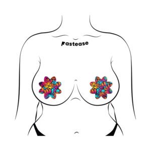 Pastease Neon Flowers Petal Breast Pasties - Image 3