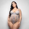 Fantasy Lingerie Elusive Mila Molded Cup Teddy with Zipper Back XL/2XL