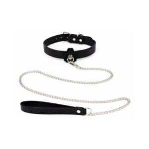 Alternative view of Heat Tease Flower Collar Black/Pink