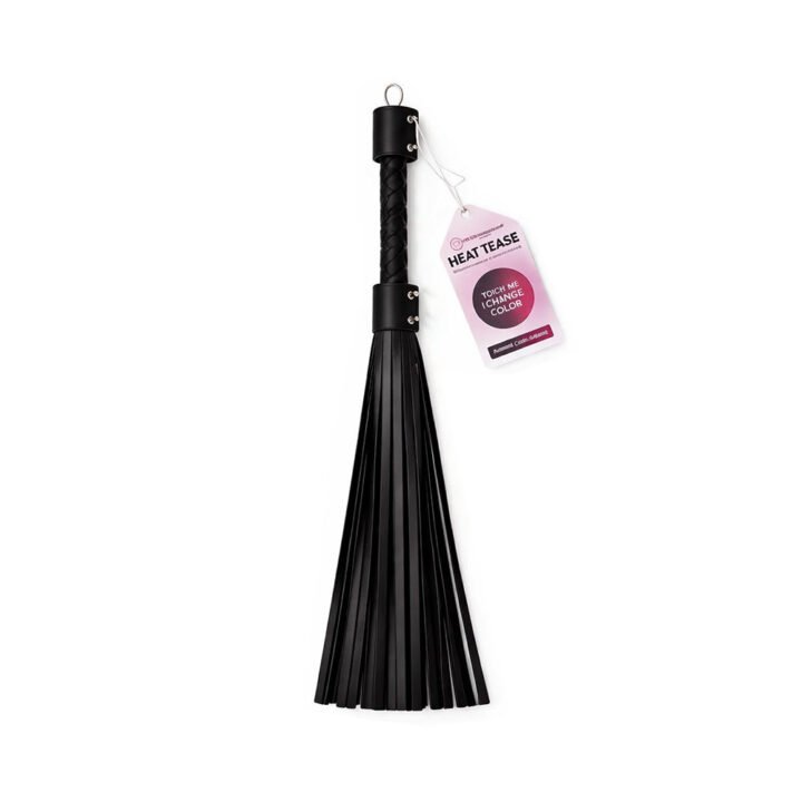 Heat Tease Flogger Black/Pink