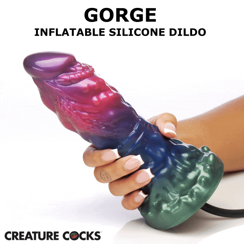Creature Cocks Gorge Inflatable Silicone Dildo - Image 3
