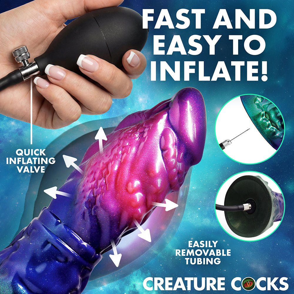 Creature Cocks Gorge Inflatable Silicone Dildo - Image 5