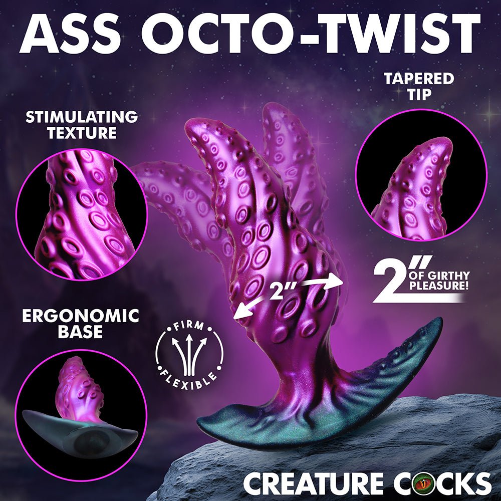 Creature Cocks Octo-Twist Silicone Anal Plug - Image 4