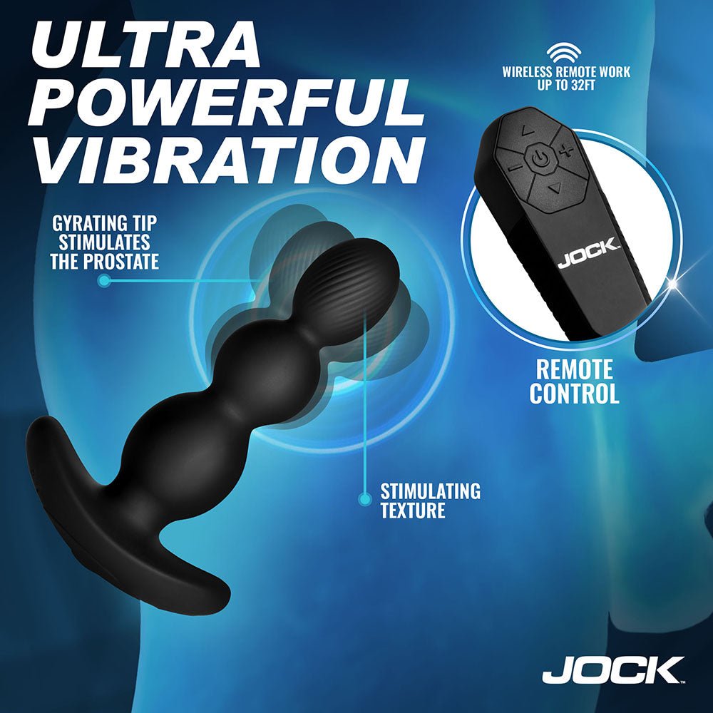JOCK Enhancers Gyro-X Gyrating & Vibrating Silicone Butt Plug - Image 4