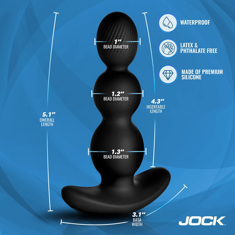 JOCK Enhancers Gyro-X Gyrating & Vibrating Silicone Butt Plug - Image 5