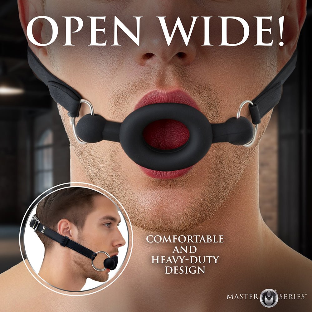Master Series Forced Silicone Feeding Gag - Image 6