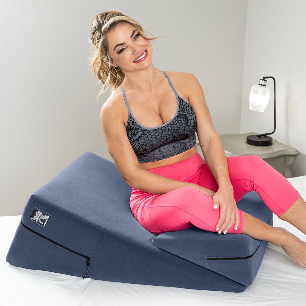 Liberator Wedge & Ramp Sex Combo Original Size Décor Velvet Blue - Image 3
