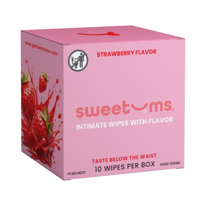 Sweetums Intimate Wipes Strawberry Flavor 10-Pack