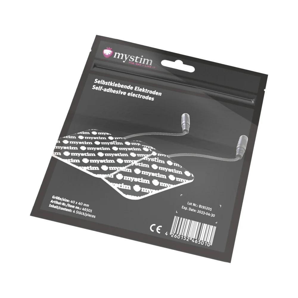 Mystim Replacement Square Electrode Pad 4-Pack - Image 5