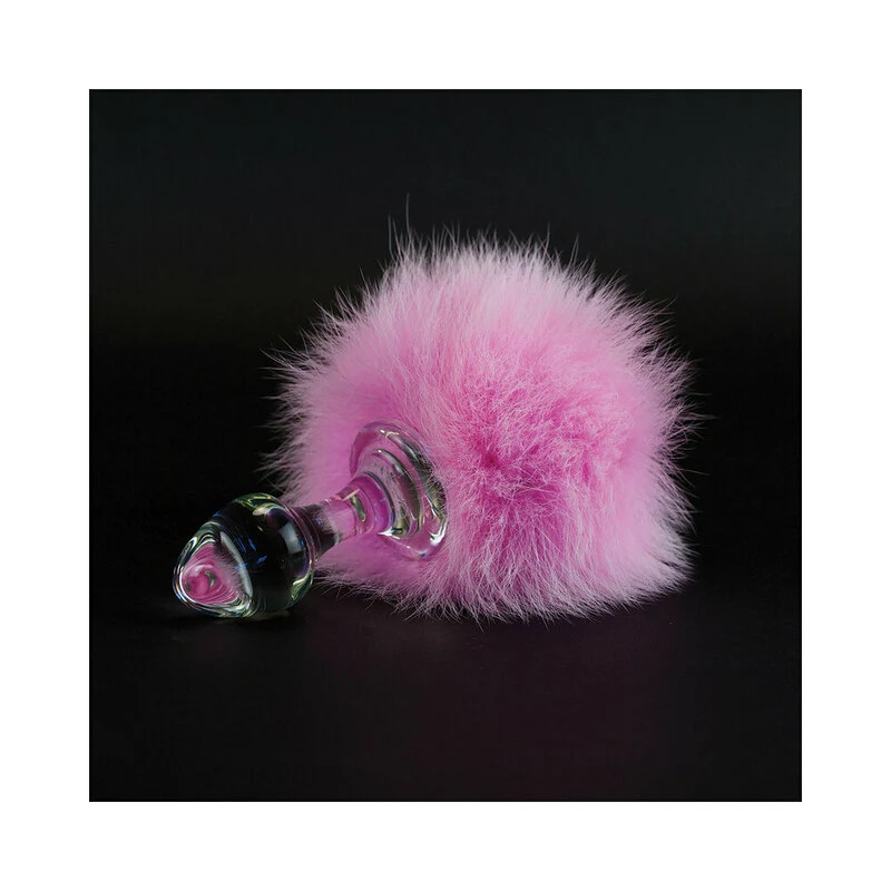 Crystal Delights Magnetic Bunny Tail Plug Pink - Image 2