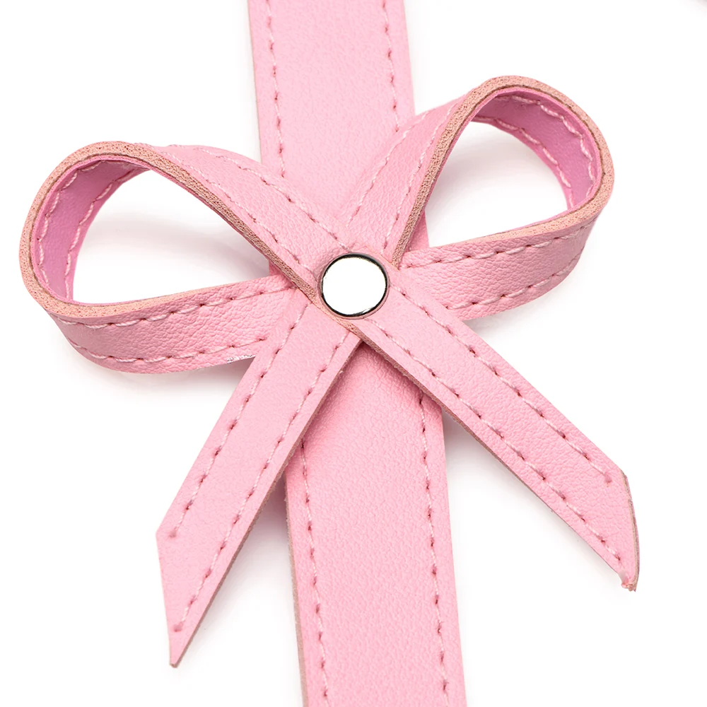 STRICT Bondage Harness with Bows Pink XL-2XL - Image 4