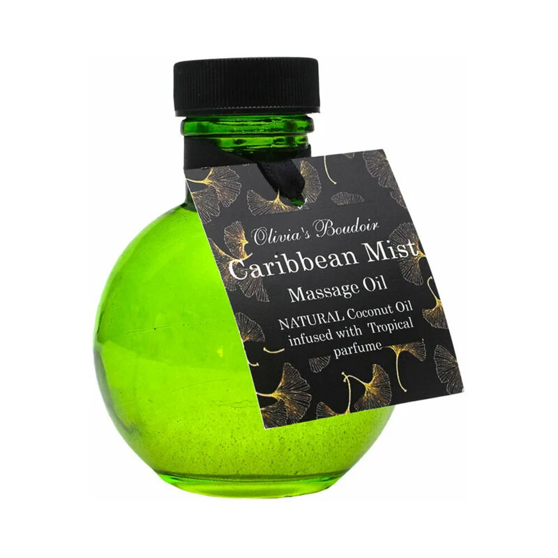 Olivia''s Boudoir Massage Oil Caribbean Mist 4 oz. - Image 2