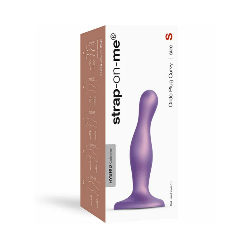 Strap-On-Me Dildo Plug Curvy Small Purple - Image 2