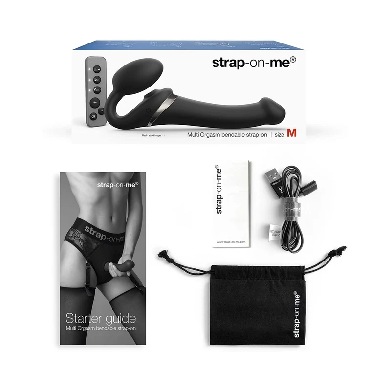 Strap-On-Me Multi Orgasm Bendable Strapless Strap-On Black Large - Image 2