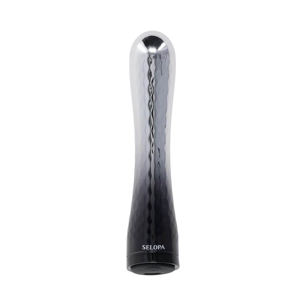 Selopa Silverado Rechargeable Vibrator ABS Plastic & Silicone Silver/Black - Image 2