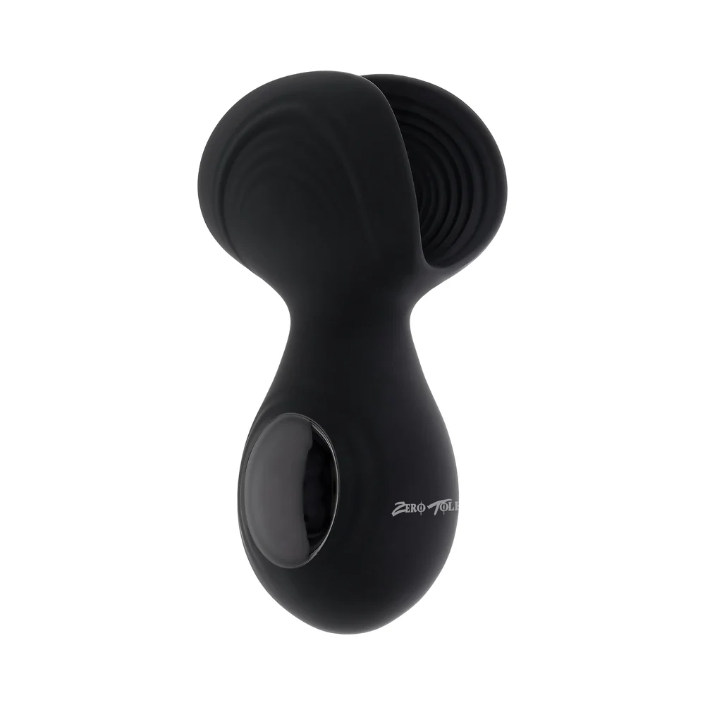 Zero Tolerance Handy Helper Rechargeable Vibrating Stroker Silicone Black - Image 4