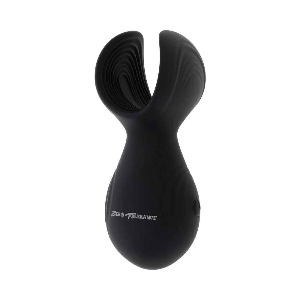 Zero Tolerance Handy Helper Rechargeable Vibrating Stroker Silicone Black - Image 6