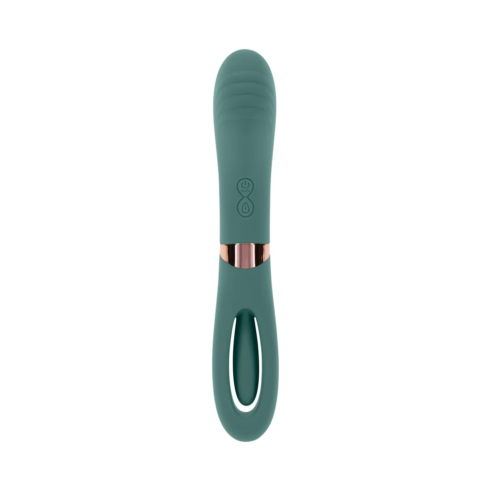 Evolved Chick Flick Rechargeable Vibrator with Flicker Silicone Mint - Image 2