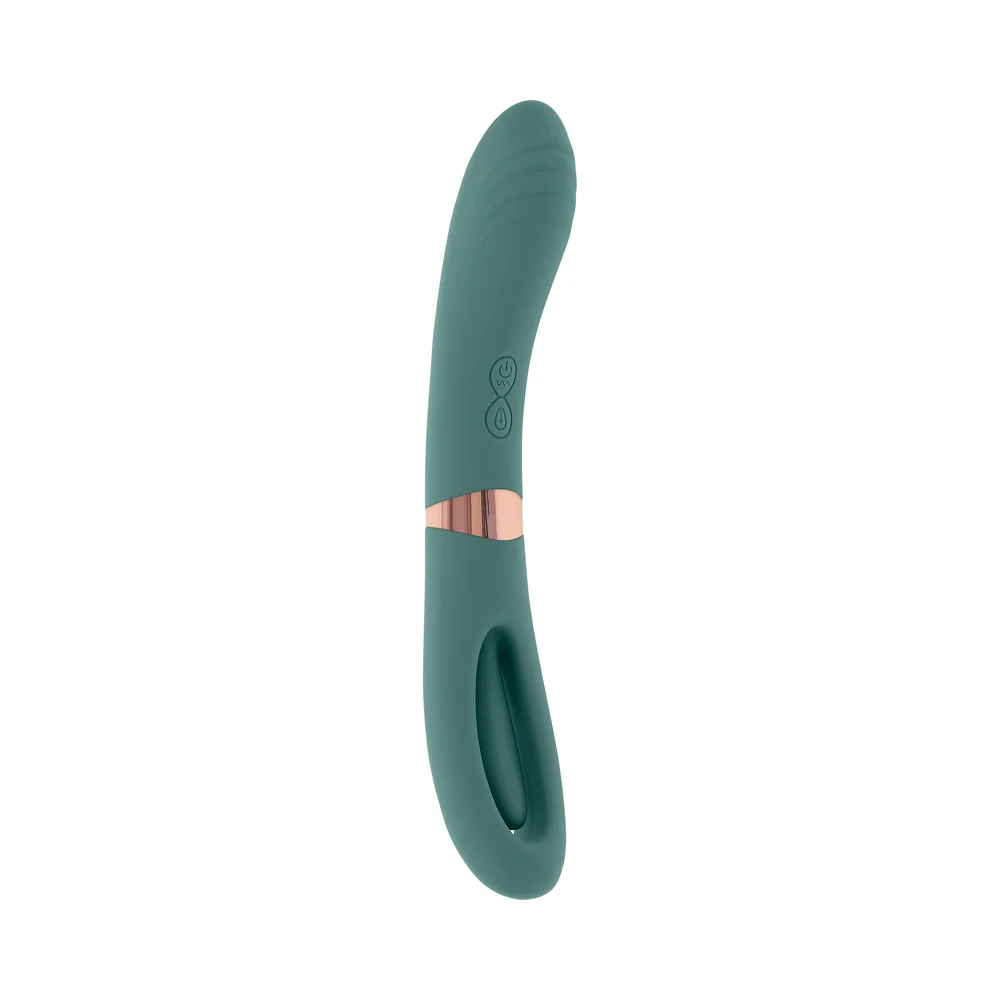 Evolved Chick Flick Rechargeable Vibrator with Flicker Silicone Mint - Image 4